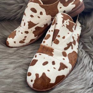 Never-worn Faux Cowhide Loafers